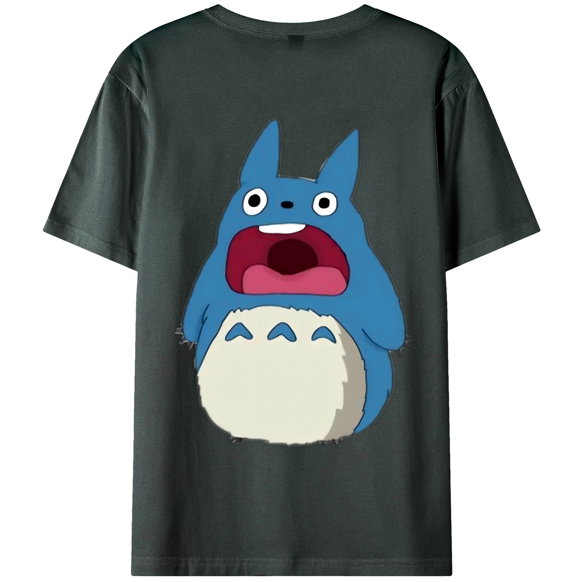 （画像用） となりのトトロ 草壁メイ 草壁サツキ My Neighbor Totoro Satsuki Kusakabe Mei Kusakabe 綿100％ メンズ半袖Tシャツ（バックプリント） 通気性